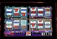 Linked slot machine to pay out much larger jackpots. 